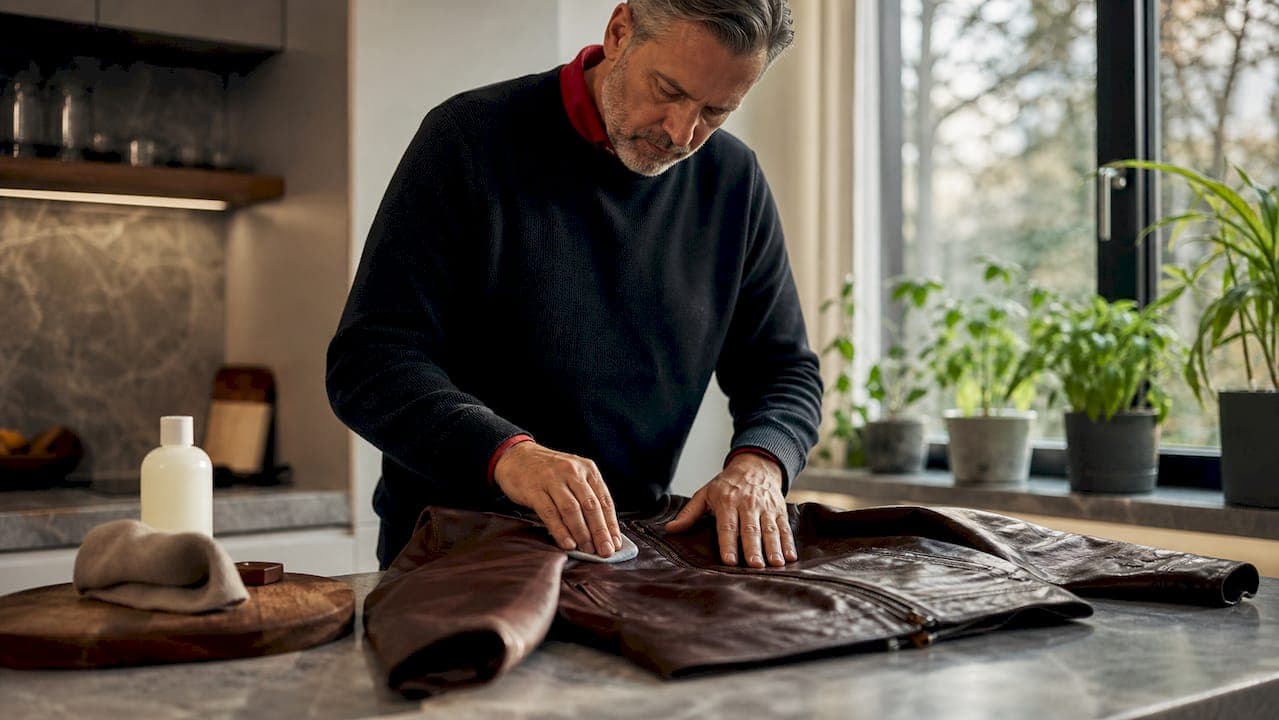 Leren jas verzorging: premium leder goed onderhouden